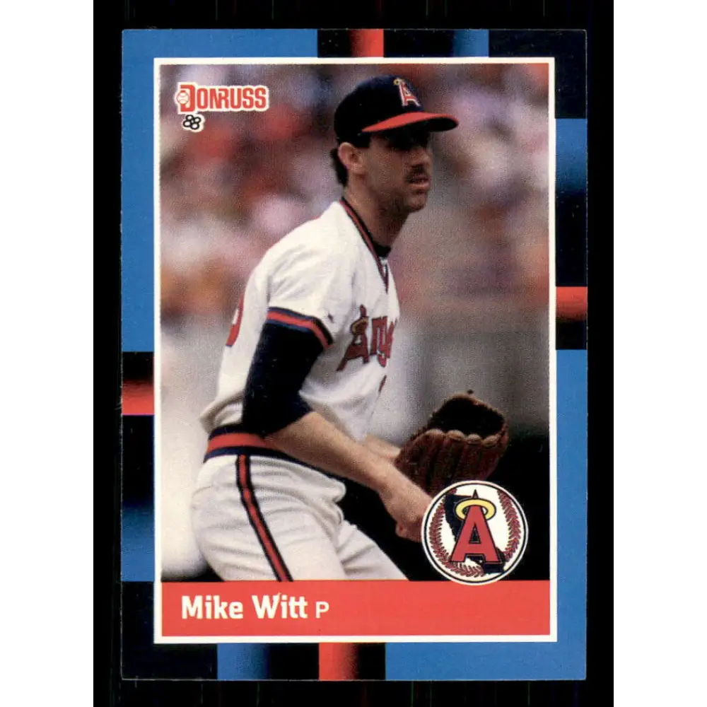 1988 Donruss #86 Mike Witt EX California Angels Baseball Card Image 1