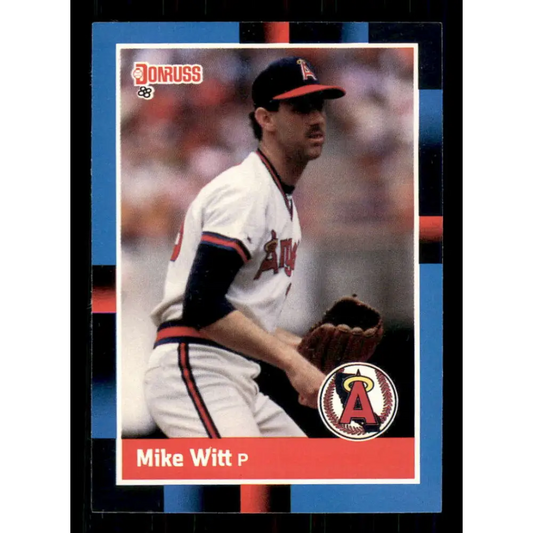 1988 Donruss #86 Mike Witt EX California Angels Baseball Card Image 1