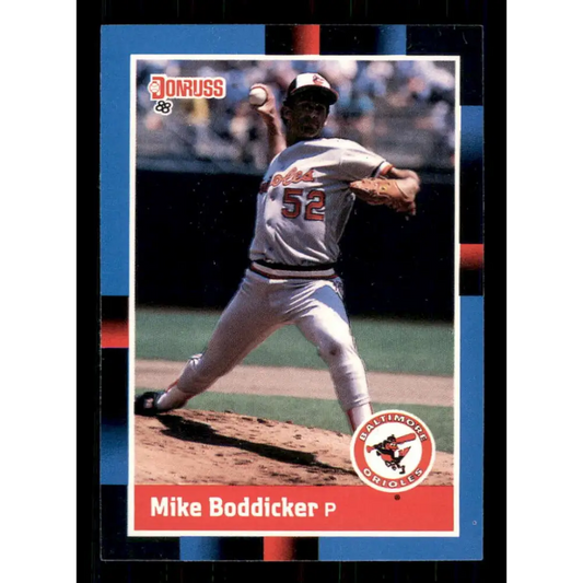 1988 Donruss #89 Mike Boddicker EX Baltimore Orioles Baseball Card Image 1