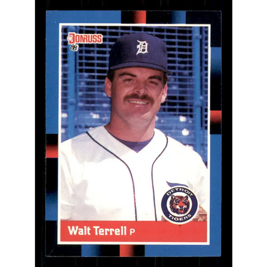 1988 Donruss #91 Walt Terrell EX Detroit Tigers Baseball Card Image 1