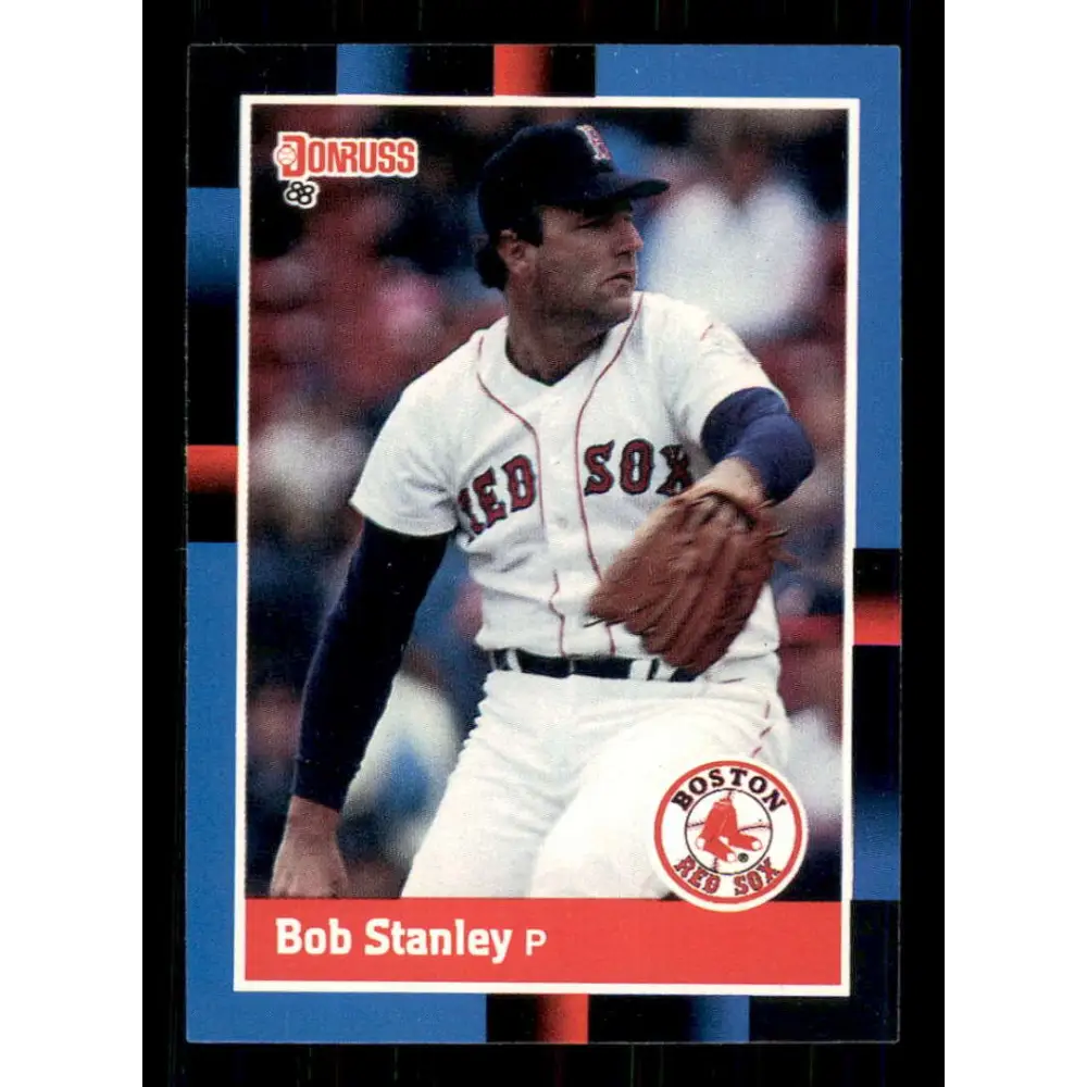 1988 Donruss #92 Bob Stanley EX Boston Red Sox Baseball Card Image 1