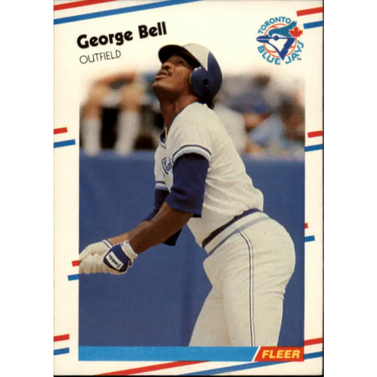 1988 Fleer #103 George Bell EX Excellent Toronto Blue Jays Baseball Card  Image 1