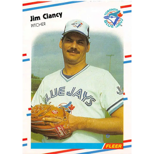 1988 Fleer #106 Jim Clancy EX Excellent Toronto Blue Jays Baseball Card  Image 1