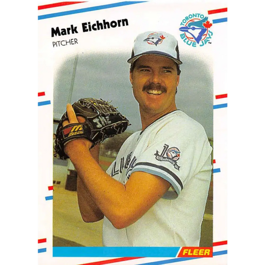 1988 Fleer #108 Mark Eichhorn EX Excellent Toronto Blue Jays Baseball Card  Image 1