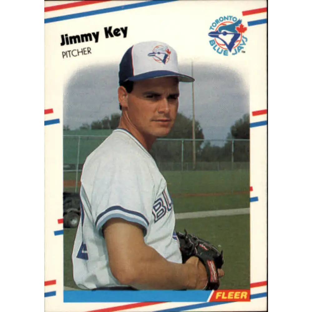 1988 Fleer #114 Jimmy Key EX Excellent Toronto Blue Jays Baseball Card  Image 1