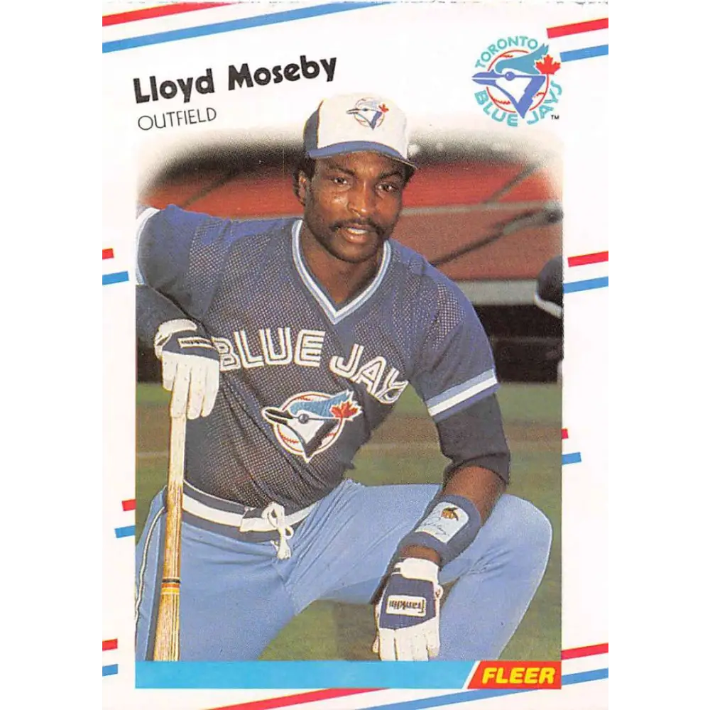 1988 Fleer #119 Lloyd Moseby EX Excellent Toronto Blue Jays Baseball Card  Image 1