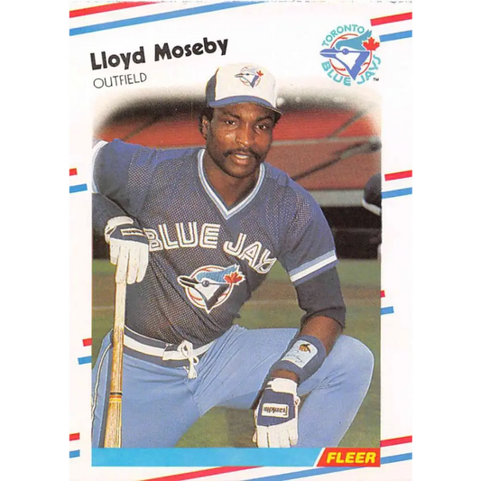 1988 Fleer #119 Lloyd Moseby EX Excellent Toronto Blue Jays Baseball Card  Image 1