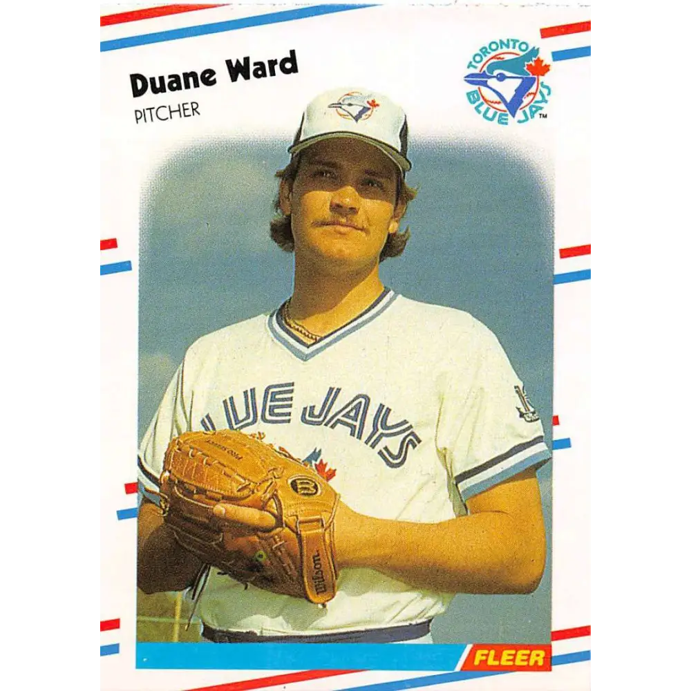 1988 Fleer #125 Duane Ward EX Excellent Toronto Blue Jays Baseball Card  Image 1