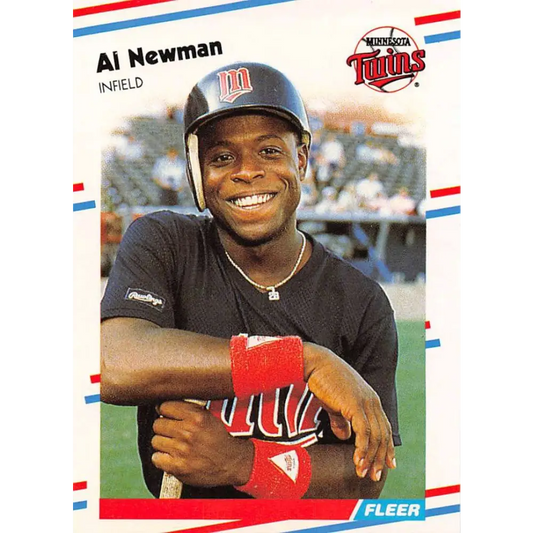 1988 Fleer #17 Al Newman EX Excellent Minnesota Twins Baseball Card  Image 1