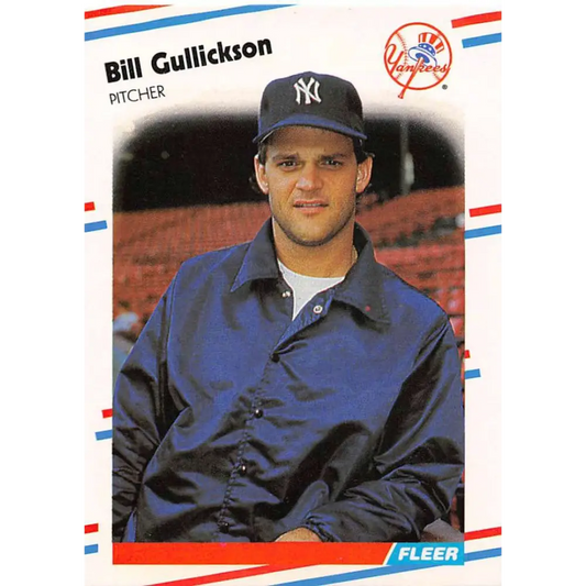 1988 Fleer #207 Ron Guidry EX Excellent New York Yankees Baseball Card  Image 1