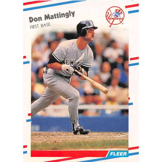 1988 Fleer #214 Don Mattingly EX Excellent New York Yankees Baseball Card  Image 1