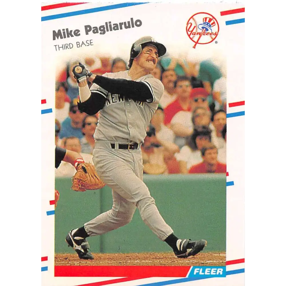 1988 Fleer #216 Mike Pagliarulo EX Excellent New York Yankees Baseball Card  Image 1