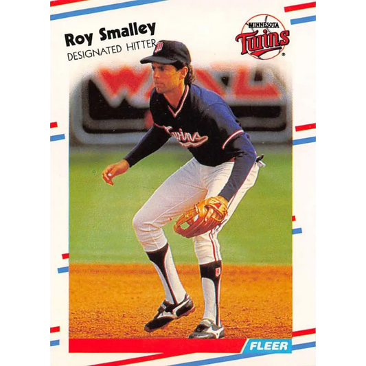 1988 Fleer #22 Roy Smalley EX Excellent Minnesota Twins Baseball Card  Image 1