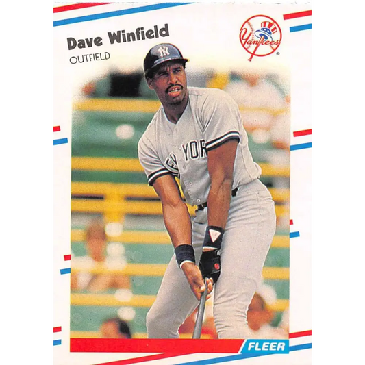 1988 Fleer #226 Dave Winfield EX Excellent New York Yankees Baseball Card  Image 1