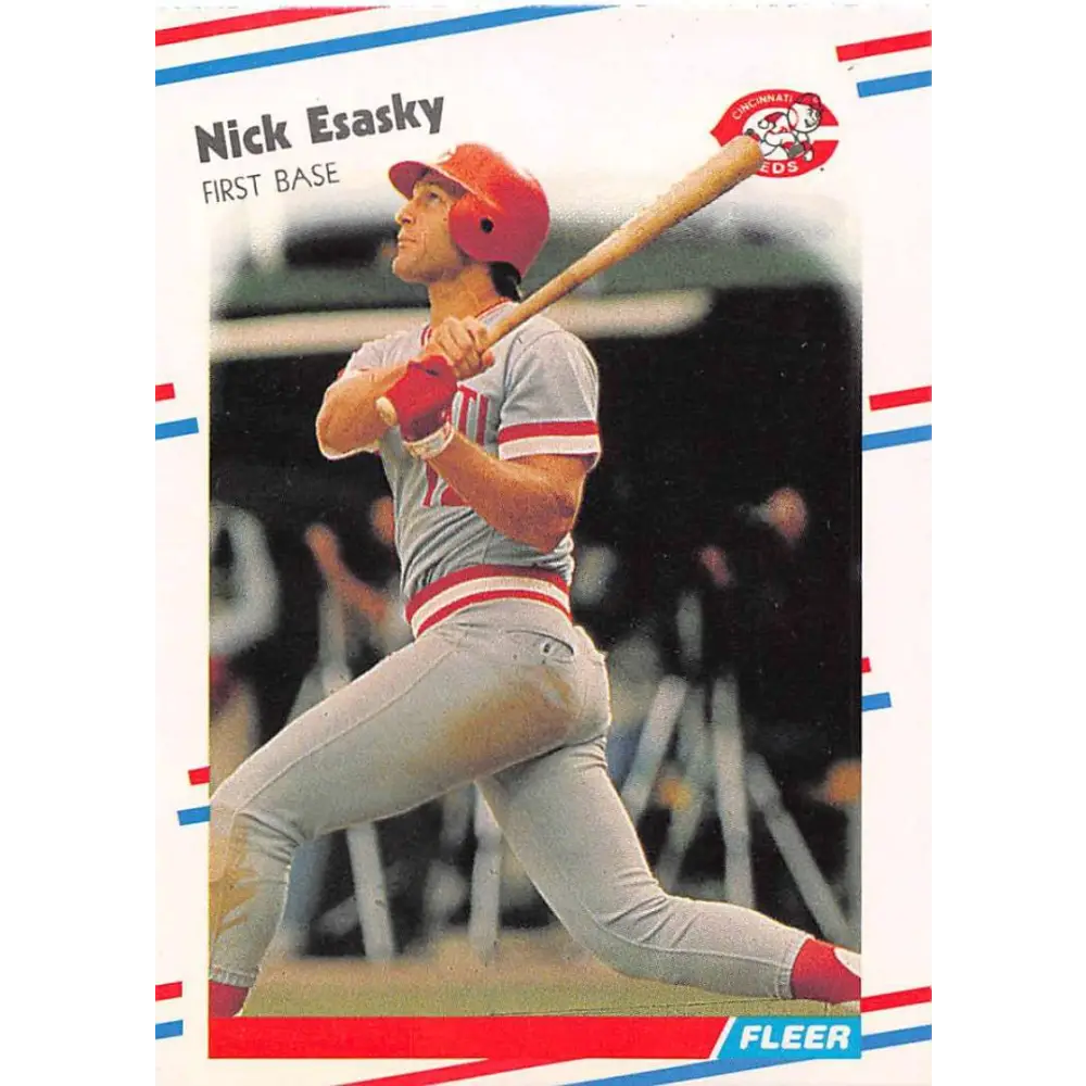 1988 Fleer #233 Nick Esasky EX Excellent Cincinnati Reds Baseball Card  Image 1