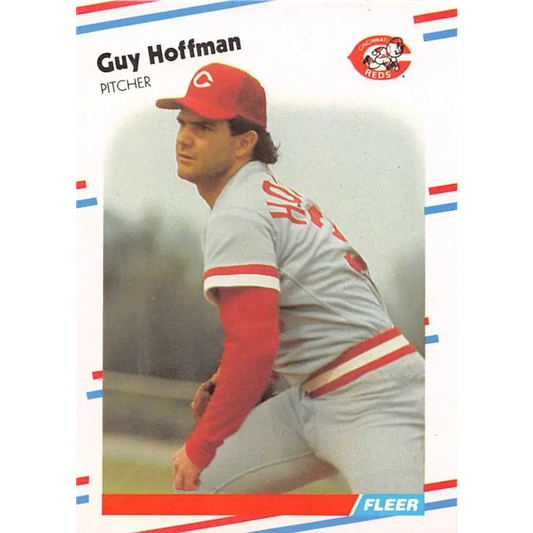 1988 Fleer #235 Guy Hoffman EX Excellent Cincinnati Reds Baseball Card  Image 1