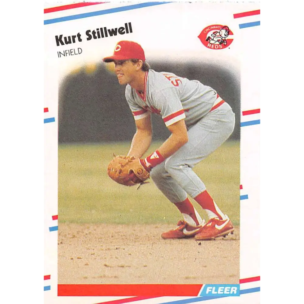 1988 Fleer #248 Kurt Stillwell EX Excellent Cincinnati Reds Baseball Card  Image 1