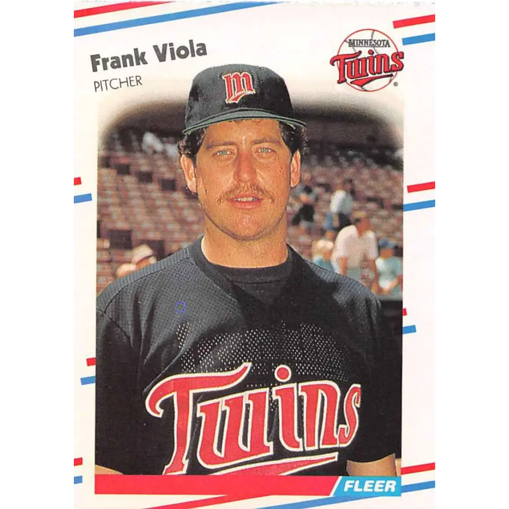 1988 Fleer #25 Frank Viola EX Excellent Minnesota Twins Baseball Card  Image 1