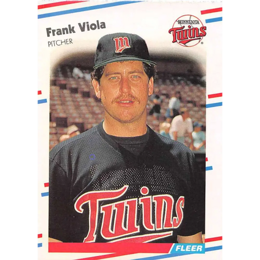 1988 Fleer #25 Frank Viola EX Excellent Minnesota Twins Baseball Card  Image 1
