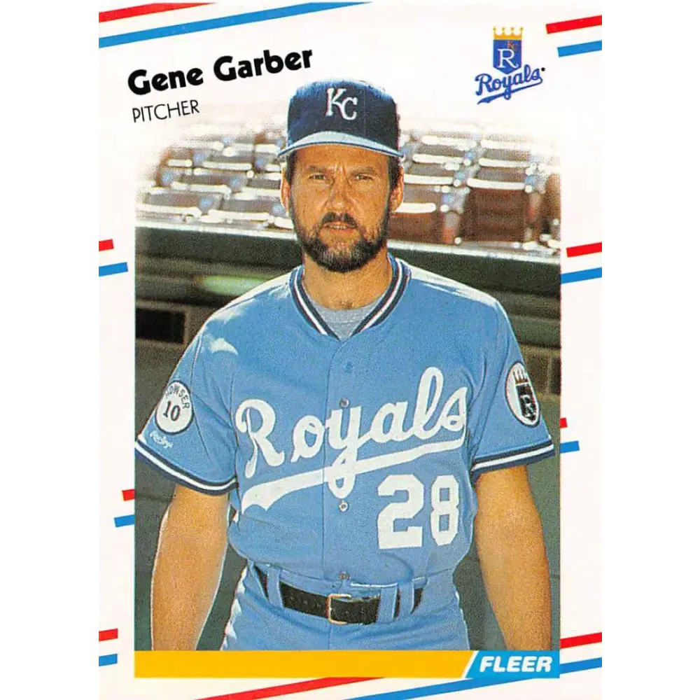 1988 Fleer #257 Gene Garber EX Excellent Kansas City Royals Baseball Card  Image 1