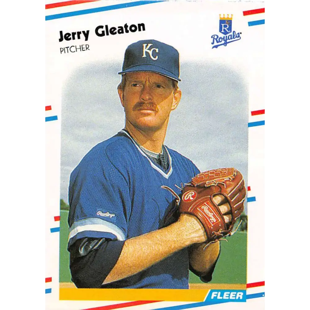 1988 Fleer #258 Jerry Don Gleaton EX Excellent Kansas City Royals Baseball Card  Image 1