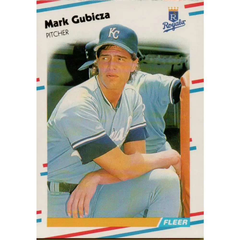 1988 Fleer #259 Mark Gubicza EX Excellent Kansas City Royals Baseball Card  Image 1