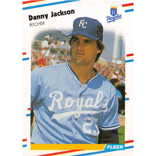1988 Fleer #261 Danny Jackson EX Excellent Kansas City Royals Baseball Card  Image 1