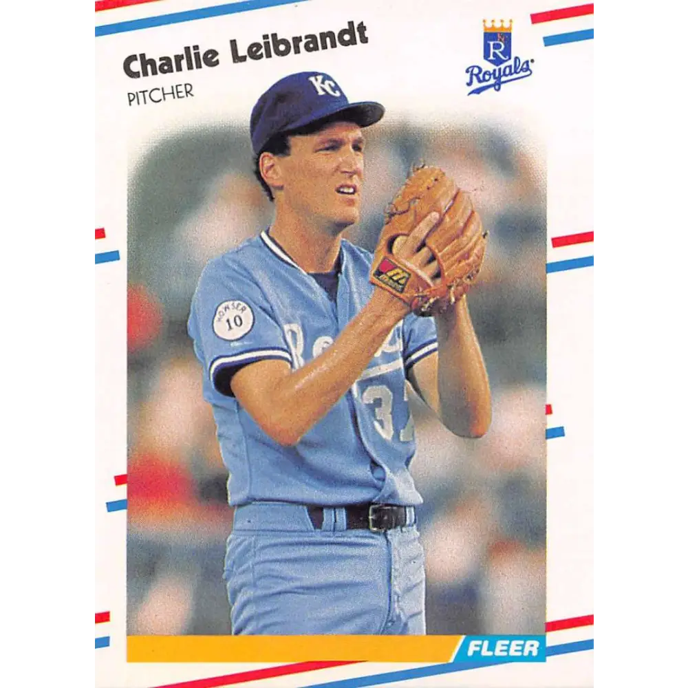1988 Fleer #263 Charlie Leibrandt EX Excellent Kansas City Royals Baseball Card  Image 1