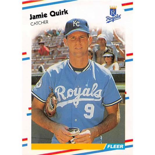 1988 Fleer #266 Jamie Quirk EX Excellent Kansas City Royals Baseball Card  Image 1
