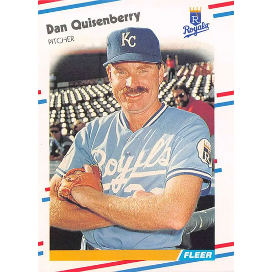 1988 Fleer #267 Dan Quisenberry EX Excellent Kansas City Royals Baseball Card  Image 1