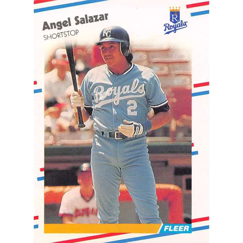 1988 Fleer #269 Angel Salazar EX Excellent Kansas City Royals Baseball Card  Image 1
