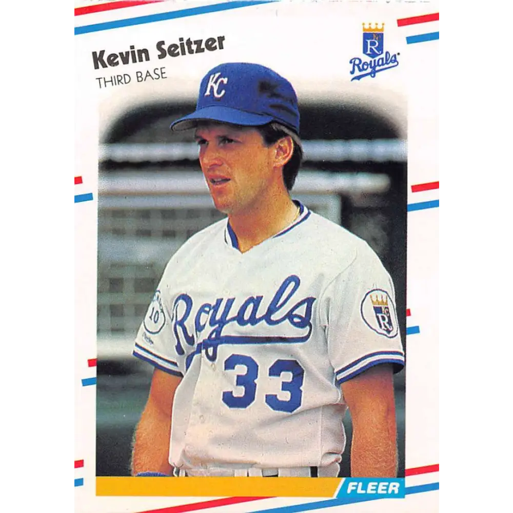 1988 Fleer #270 Kevin Seitzer EX Excellent Kansas City Royals Baseball Card  Image 1