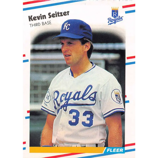 1988 Fleer #270 Kevin Seitzer EX Excellent Kansas City Royals Baseball Card  Image 1