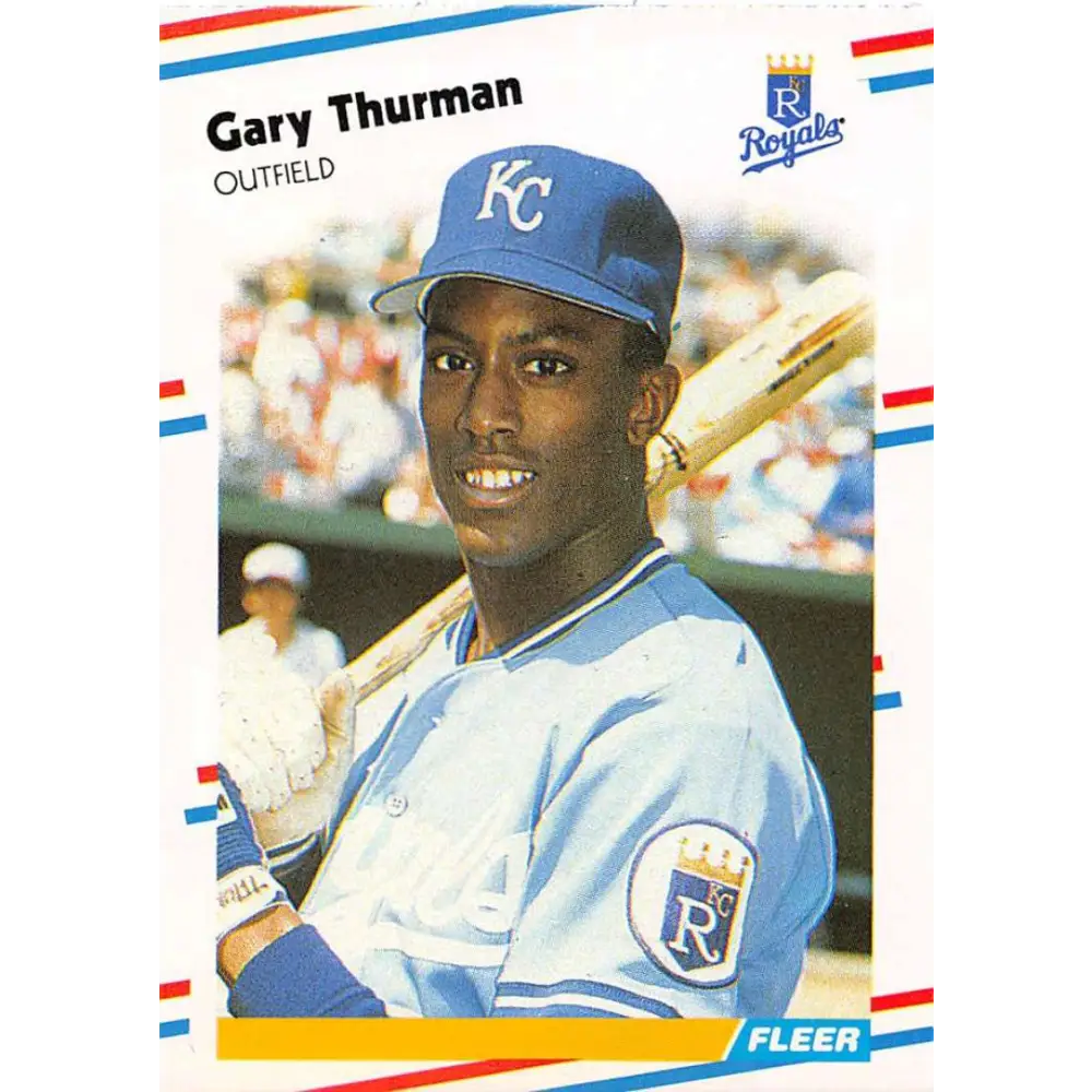1988 Fleer #272 Gary Thurman EX Excellent Kansas City Royals Baseball Card  Image 1