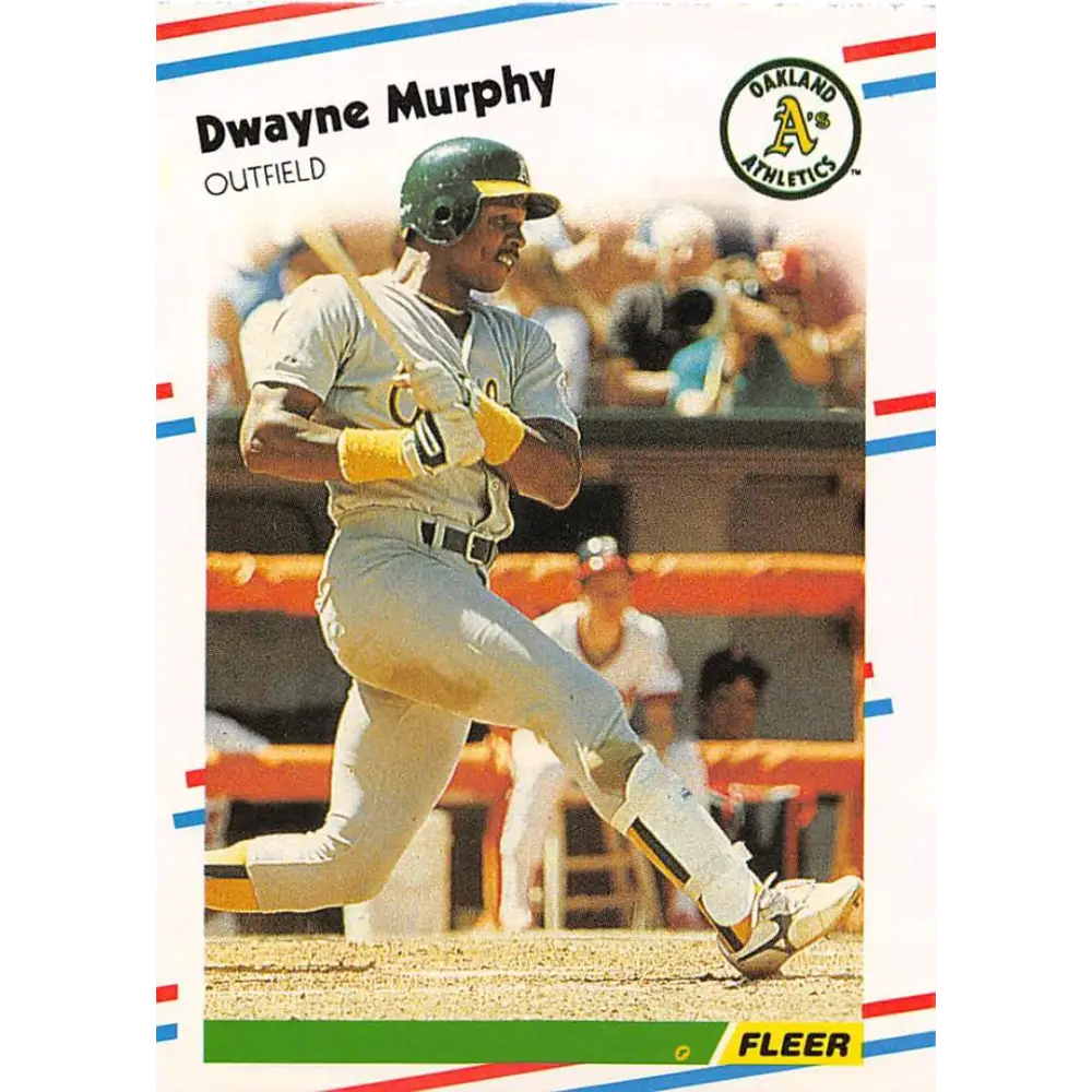 1988 Fleer #287 Dwayne Murphy EX Excellent Oakland Athletics Baseball Card  Image 1