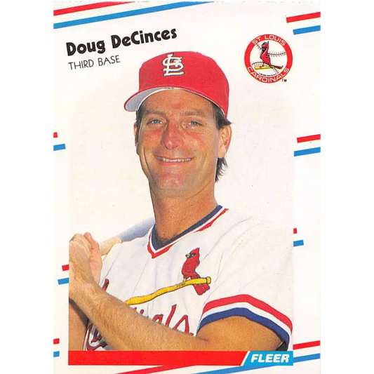 1988 Fleer #31 Doug DeCinces EX Excellent St. Louis Cardinals Baseball Card  Image 1