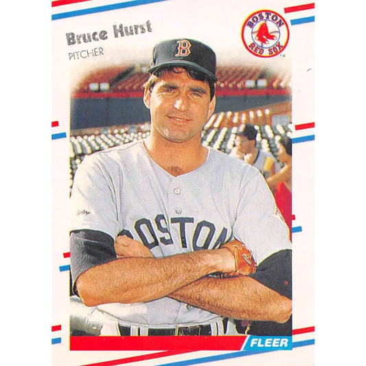 1988 Fleer #356 Bruce Hurst EX Excellent Boston Red Sox Baseball Card  Image 1
