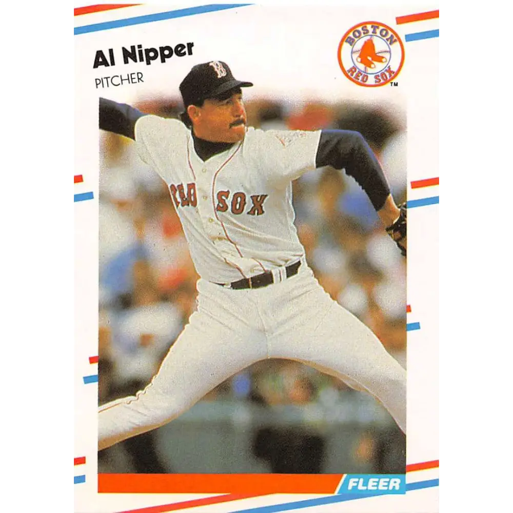 1988 Fleer #358 Al Nipper EX Excellent Boston Red Sox Baseball Card  Image 1