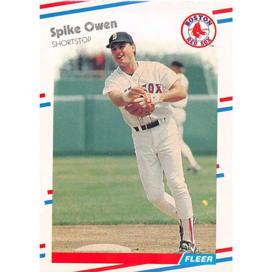 1988 Fleer #359 Spike Owen EX Excellent Boston Red Sox Baseball Card  Image 1