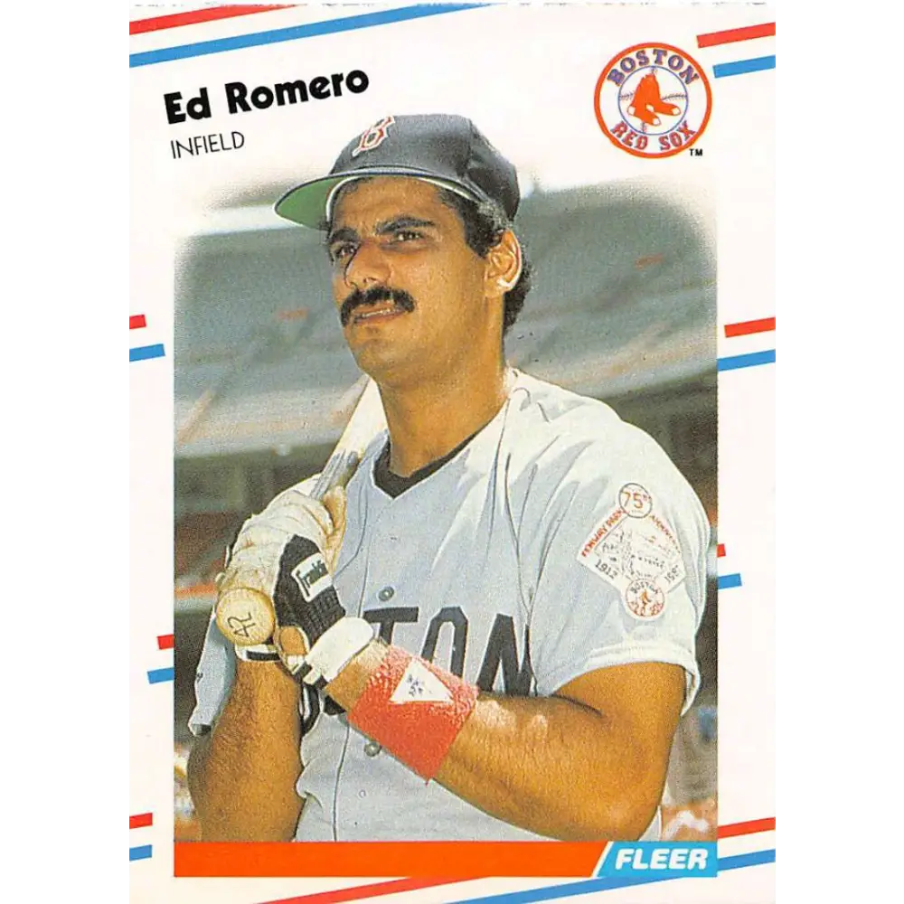 1988 Fleer #362 Ed Romero EX Excellent Boston Red Sox Baseball Card  Image 1