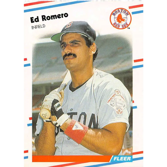 1988 Fleer #362 Ed Romero EX Excellent Boston Red Sox Baseball Card  Image 1