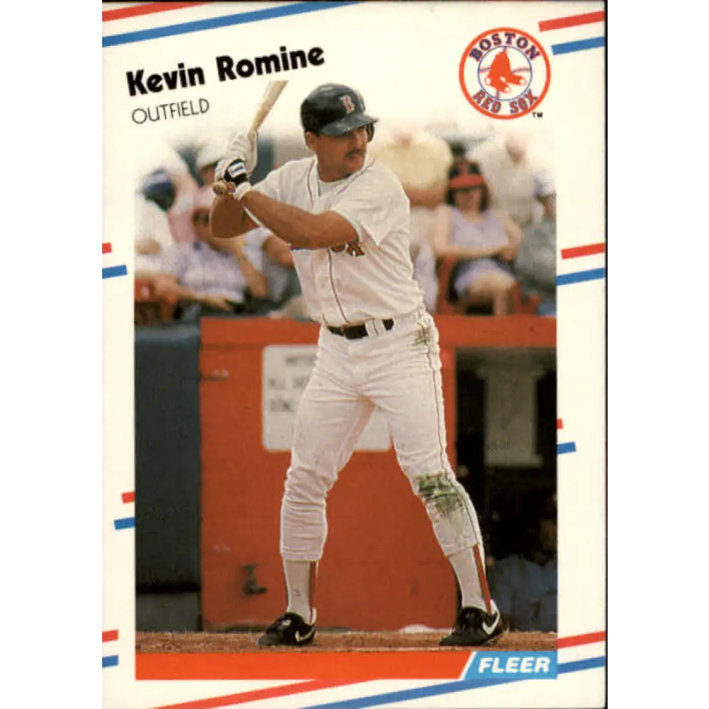 1988 Fleer #363 Kevin Romine EX Excellent Boston Red Sox Baseball Card  Image 1