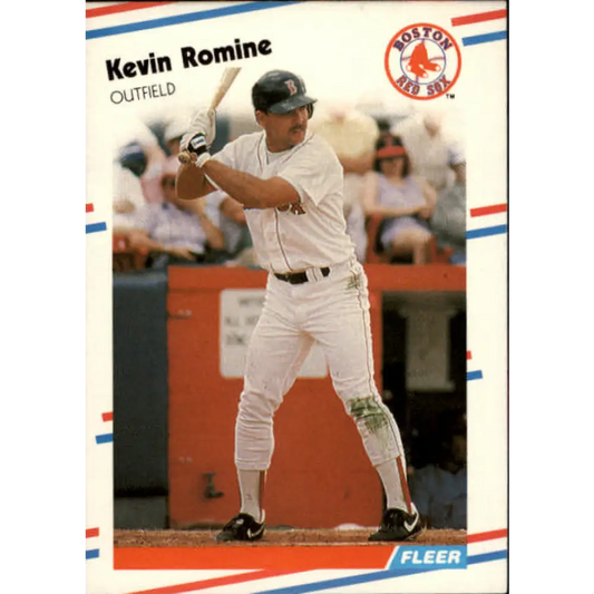 1988 Fleer #363 Kevin Romine EX Excellent Boston Red Sox Baseball Card  Image 1