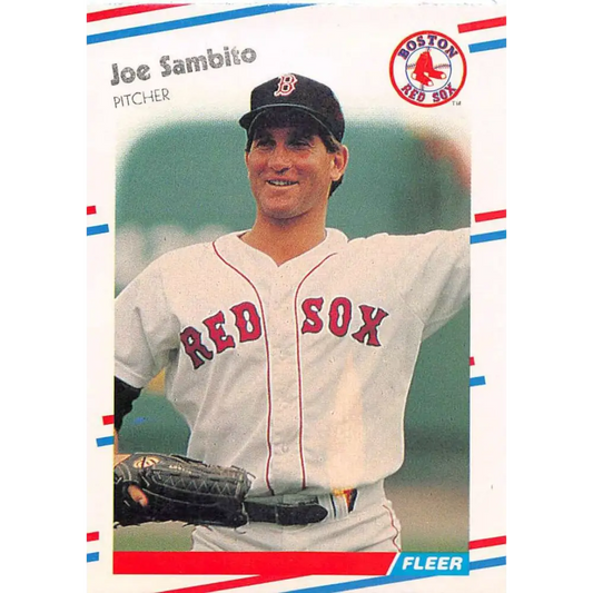 1988 Fleer #364 Joe Sambito EX Excellent Boston Red Sox Baseball Card  Image 1