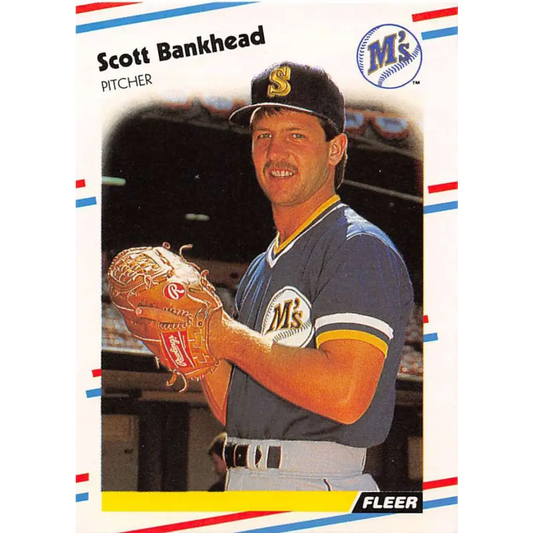 1988 Fleer #368 Scott Bankhead EX Excellent Seattle Mariners Baseball Card  Image 1