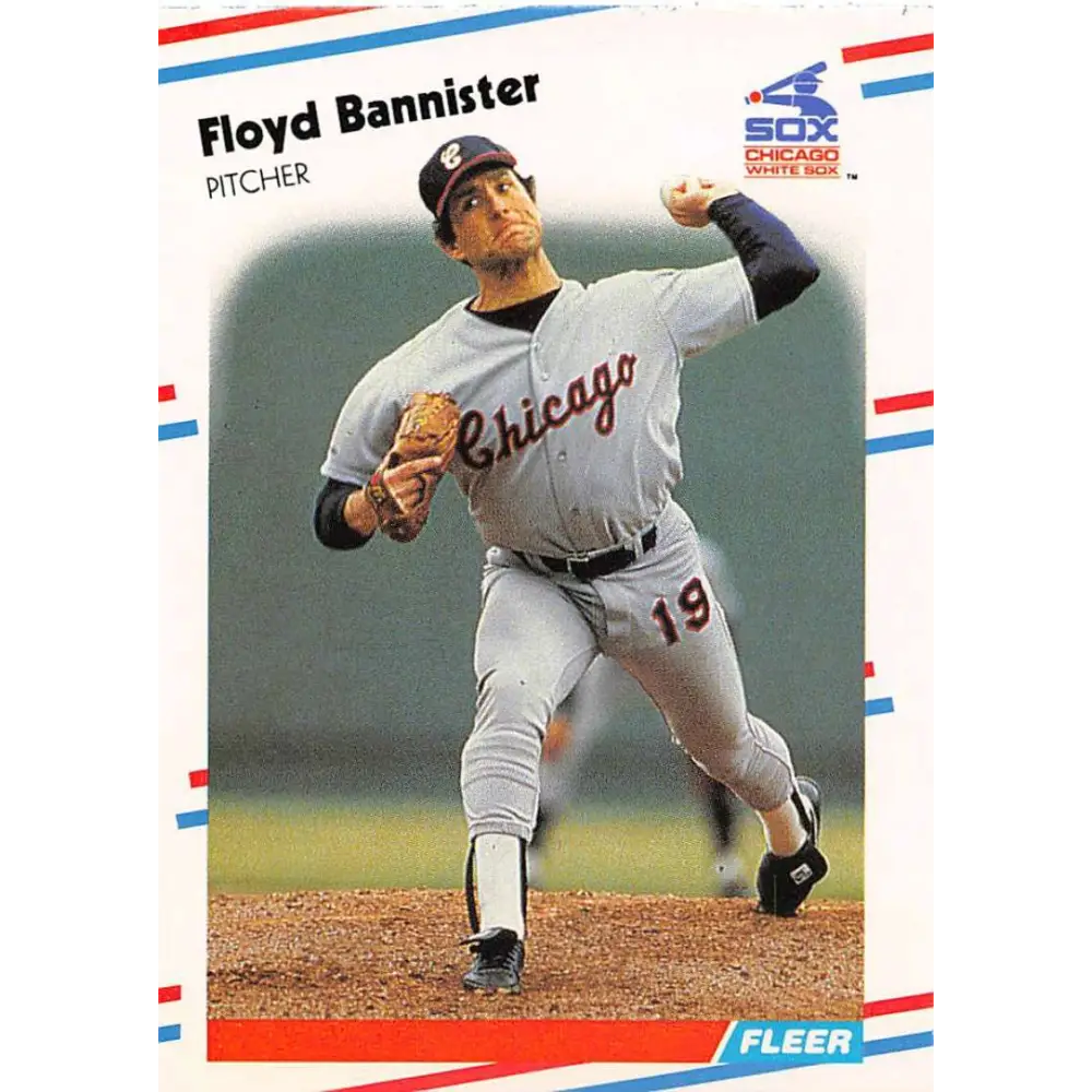 1988 Fleer #392 Floyd Bannister EX Excellent Chicago White Sox Baseball Card  Image 1