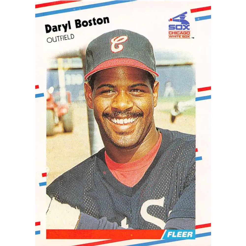 1988 Fleer #393 Daryl Boston EX Excellent Chicago White Sox Baseball Card  Image 1
