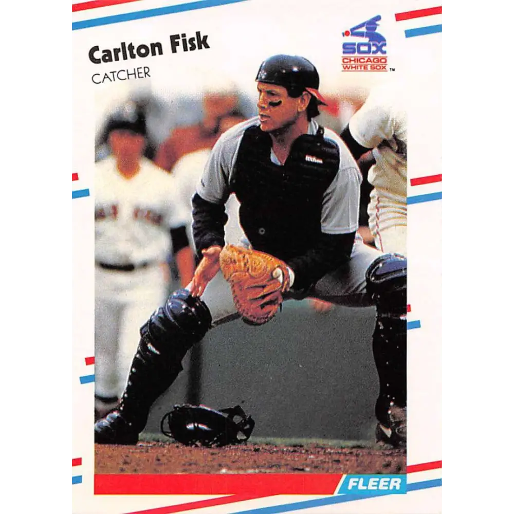 1988 Fleer #397 Carlton Fisk EX Excellent Chicago White Sox Baseball Card  Image 1