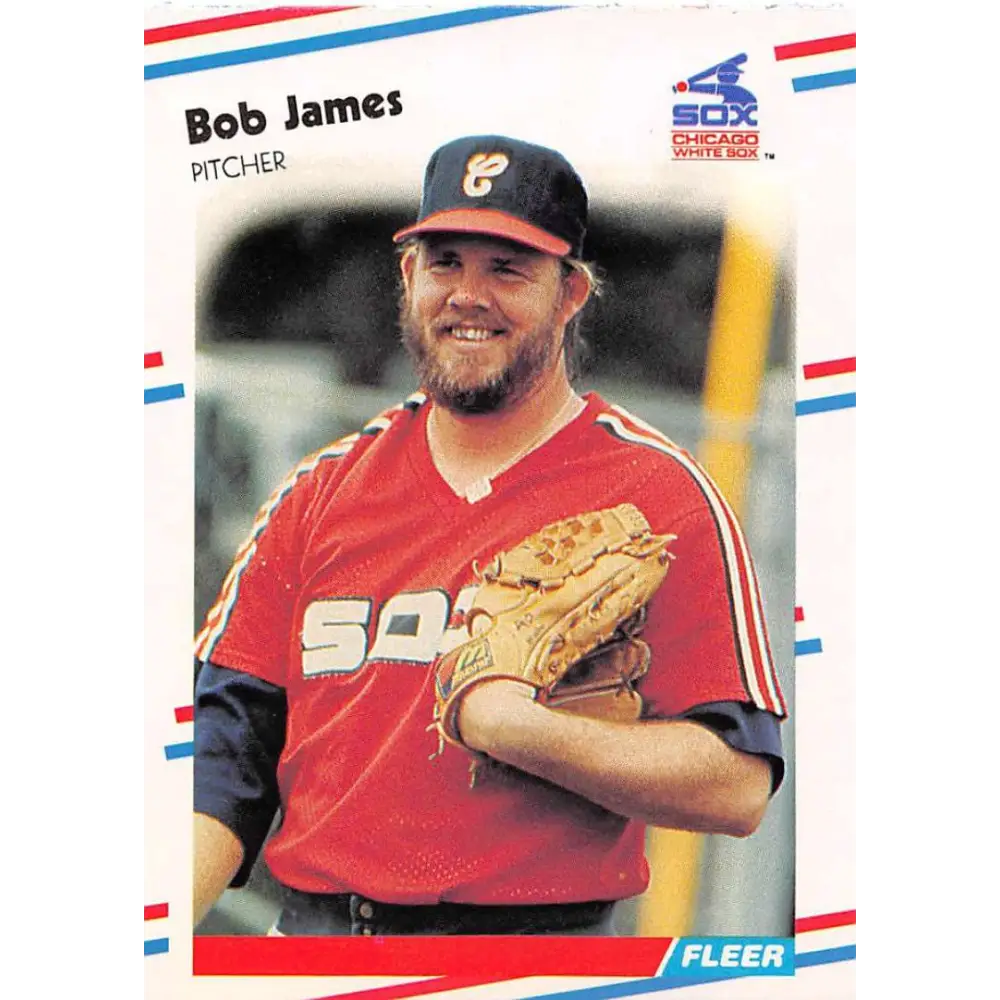 1988 Fleer #401 Bob James EX Excellent Chicago White Sox Baseball Card  Image 1