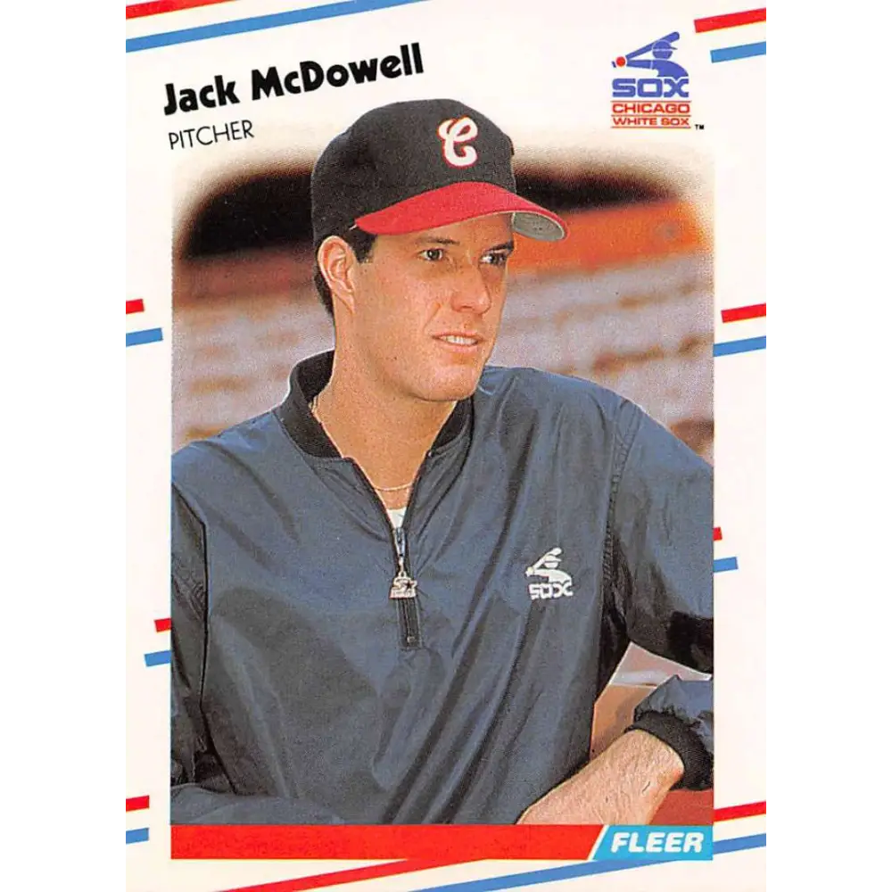 1988 Fleer #407 Jack McDowell EX Excellent RC Rookie Chicago White Sox Baseball Card  Image 1